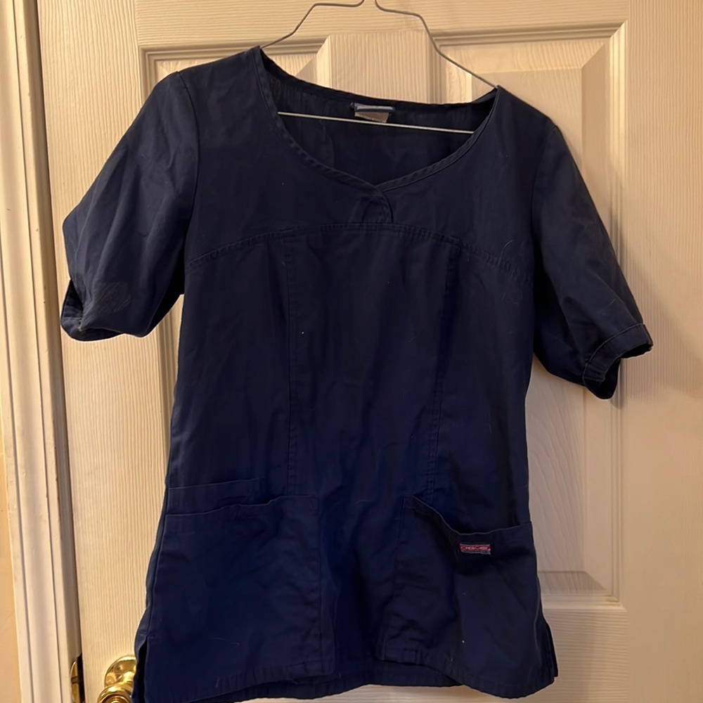 Navy Scrub Top